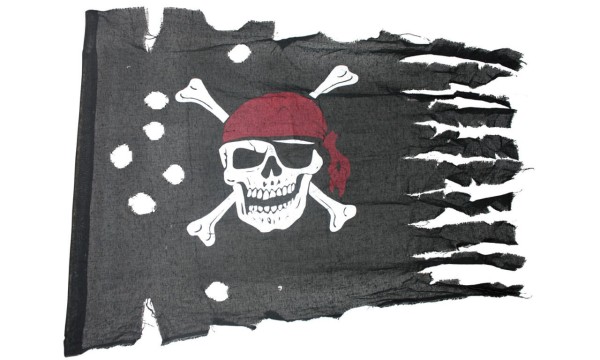 Piratenflagge rustikal, ohne Stange