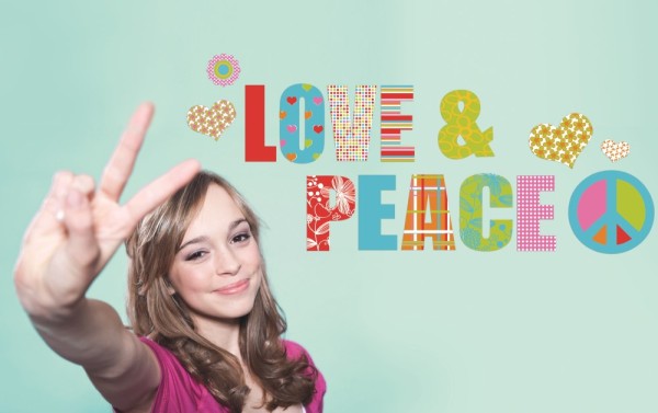 Deco-Sticker Love and Peace