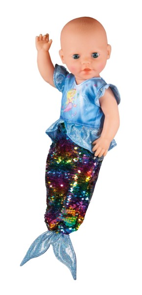 Puppen-Outfit Meerjungfrau Ava mit Wendepailletten, Gr. 28-35 cm