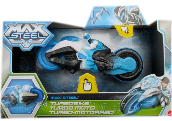 Actionfigur mit Turbo-Motorrad Max Steel