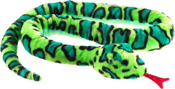 Plüschtier Schlange, grün, Länge 170cm