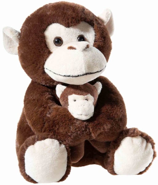 Plüschtier Affe mit Baby