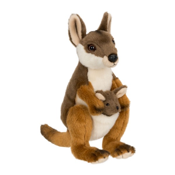 Plüschtier WWF Känguru mit Baby, 19cm