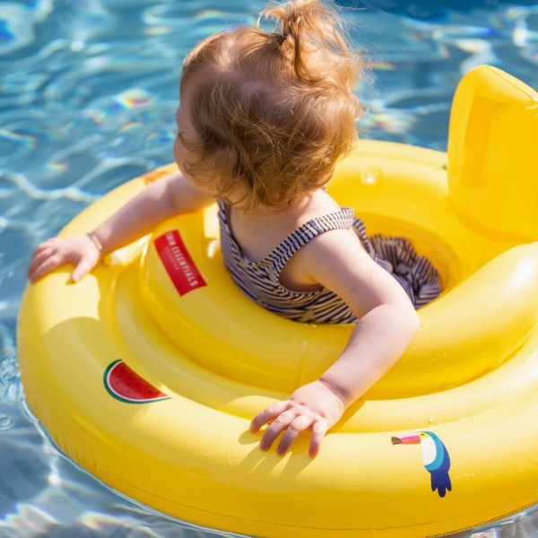 Swim Essentials Babyschwimmer - Aufblasbarer Babyschwimmsitz in gelb
