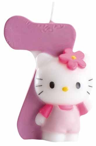 Kuchenkerze Hello Kitty Zahl 7