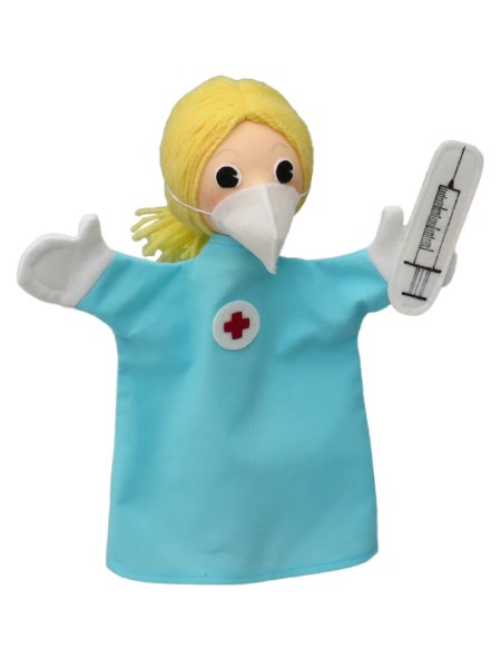 Krankenschwester 27cm, Handpuppe