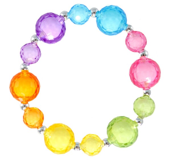 Regenbogen-Perlen-Armband