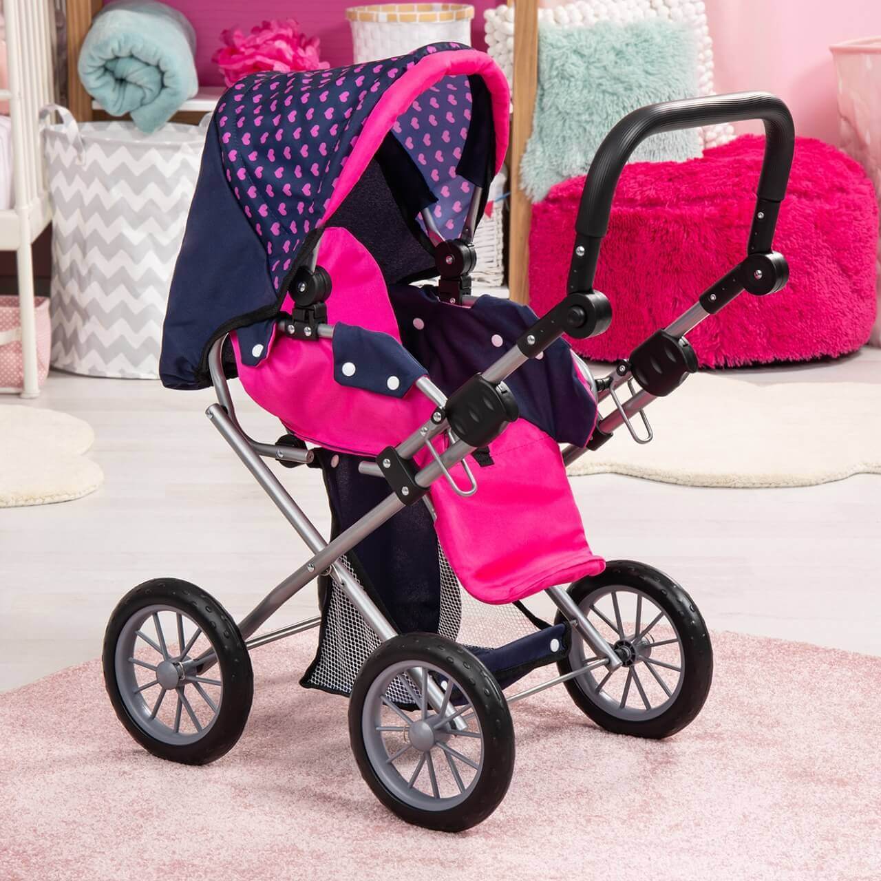 Puppenwagen City Star, blau/pink mit Einhorn | Kombipuppenwagen |  Puppenwagen | Puppenzubehör | Spielgeschenke