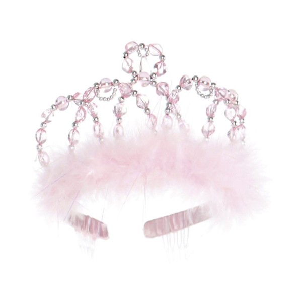Prinzessinnen-Diadem, rosa-silber, für Kinder