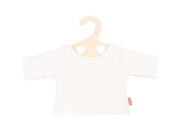 T-Shirt weiß auf Kleiderbügel, Gr. 28-35 cm
