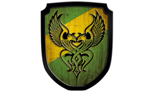 Wappenschild Phönix, grün