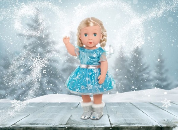 Puppen-Kleid 'Eisprinzessin', klein, Gr. 28-35 cm