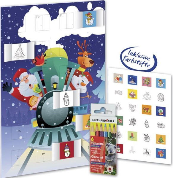 Memo Adventskalender Lokomotive