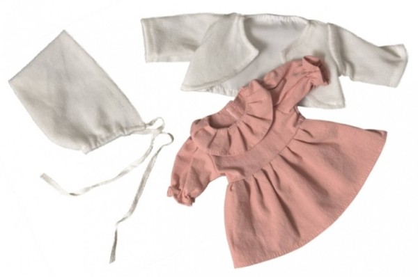 Puppenkleidung Kleid altrosa, für EgmontToys Puppen 30-32cm