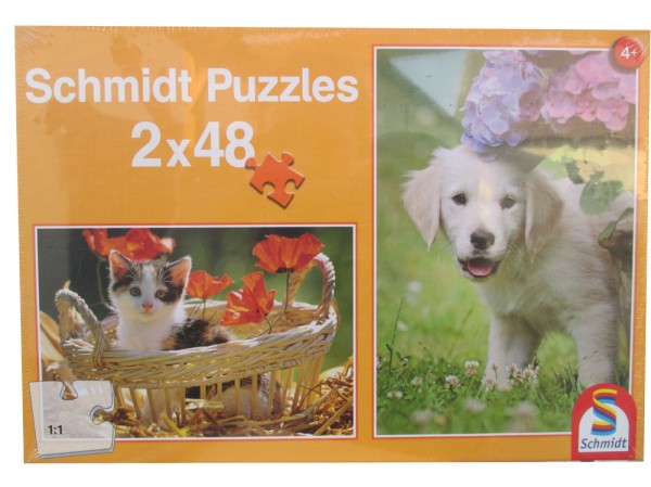 Schmidt Spiele Puzzle - Hund und Katze