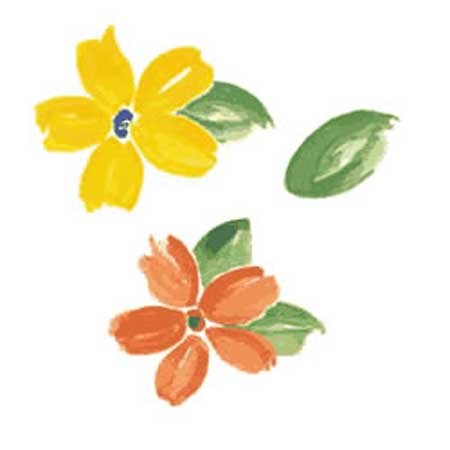 Wandaufkleber Wallies Motiv-Sticker (Cutouts) Fresh Flowers