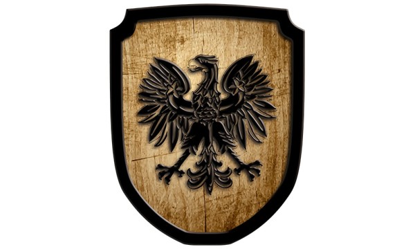 Wappenschild Adler, natur