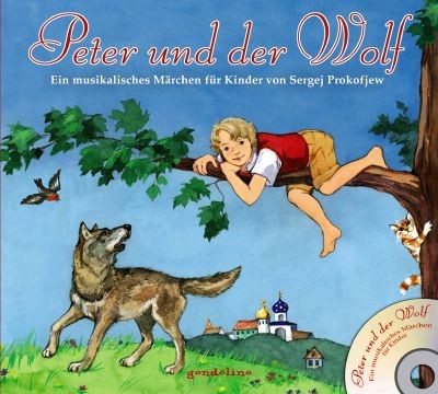 Kinderbuch,Bilderbuch mit CD - Peter und der Wolf