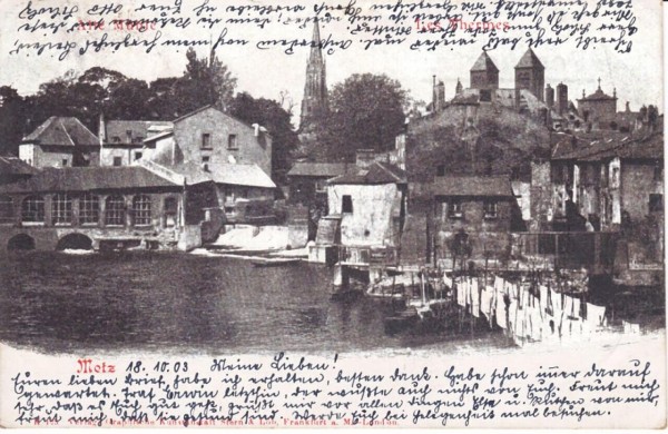 Ansichtskarte Metz Alte Mühle, ein altes Original